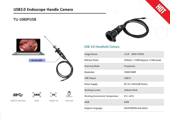 kaufen 1080P FHD Medical Endoscope Camera with SONY CMOS Sensor and Auto White Balance on-line-Fertigung